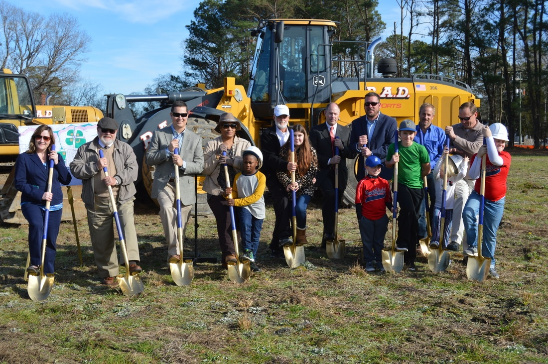 Ground Breaking Ceremony for the Luter Sports Plex, 2016