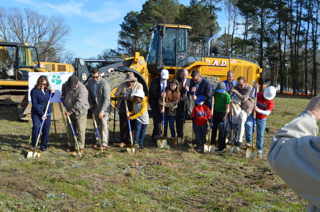 Group with Shovels - Start of Ground Breaking 1