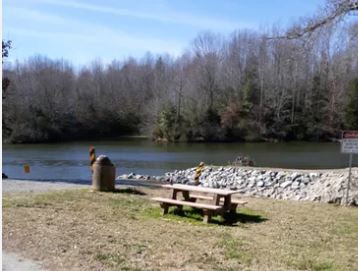 Waterworks Lake and pinic table