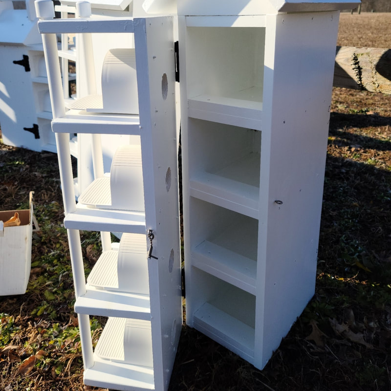 Side of Painted Birdhouse