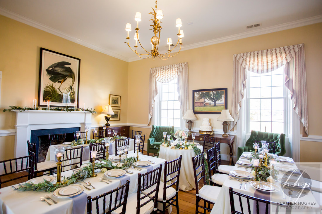 Banquet Room Rectangle Reception Set up